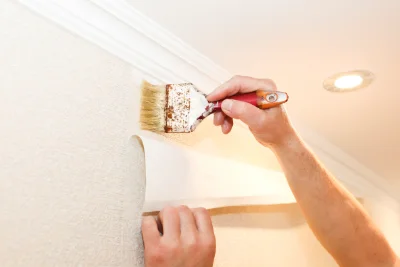 Pose de papier peint à Thannenkirch — revêtements muraux et toiles de verre